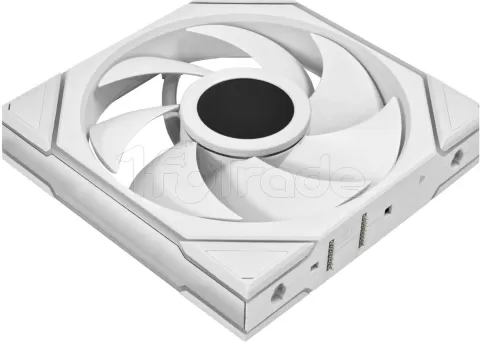 Photo de Ventilateur de boitier Lian Li Uni Fan TL Wireless LCD RGB - 14cm (Blanc)