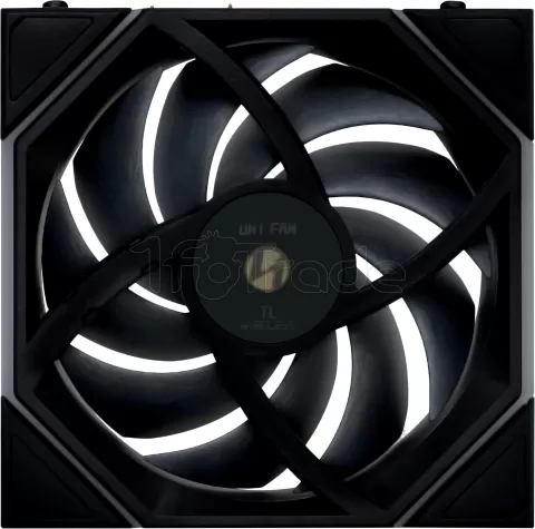 Photo de Ventilateur de boitier Lian Li Uni Fan TL Wireless Reverse RGB - 12cm (Noir)