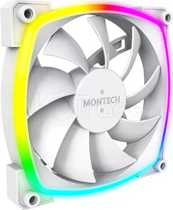 Photo de Ventilateur de boitier Montech AX120 RGB - 12cm (Blanc)