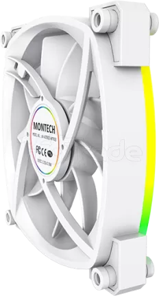 Photo de Ventilateur de boitier Montech AX120 RGB - 12cm (Blanc)
