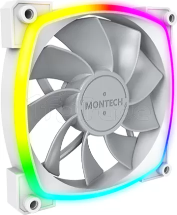 Photo de Ventilateur de boitier Montech RX120 RGB - 12cm (Blanc)