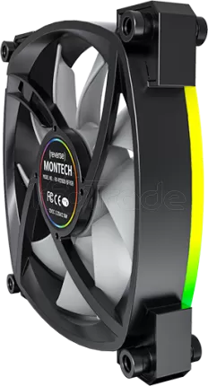 Photo de Ventilateur de boitier Montech RX120 RGB - 12cm (Noir)