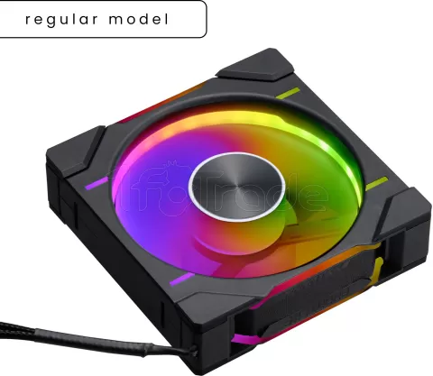 Photo de Ventilateur de boitier Phanteks D30 Regular Airflow RGB - 12cm (Noir)