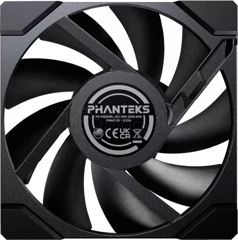 Photo de Ventilateur de boitier Phanteks M25 Gen2 - 12cm (Noir)