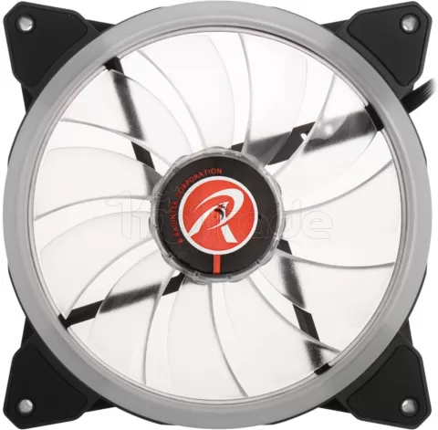 Photo de Ventilateur de boitier Raijintek Iris 12 Rainbow Orcus RGB PWM 12cm (Noir)