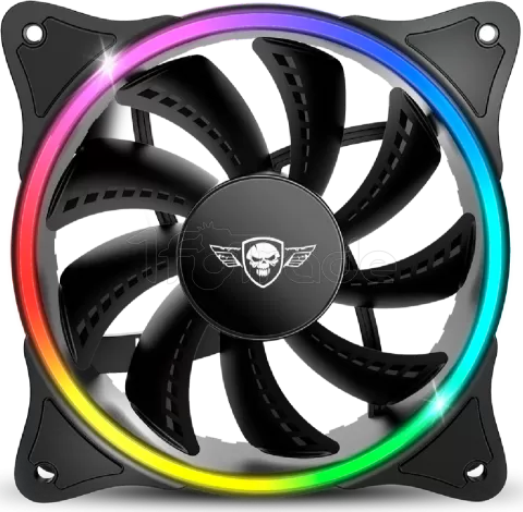 Photo de Ventilateur de boitier Spirit of Gamer AirForce Circle RGB - 12cm (Noir)