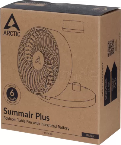 Photo de Ventilateur de bureau sur batterie Arctic Summair Plus (Noir)