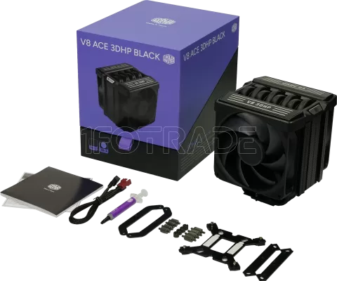 Photo de Ventilateur pour processeur Cooler Master V8 Ace 3DHP pour Intel (Noir)