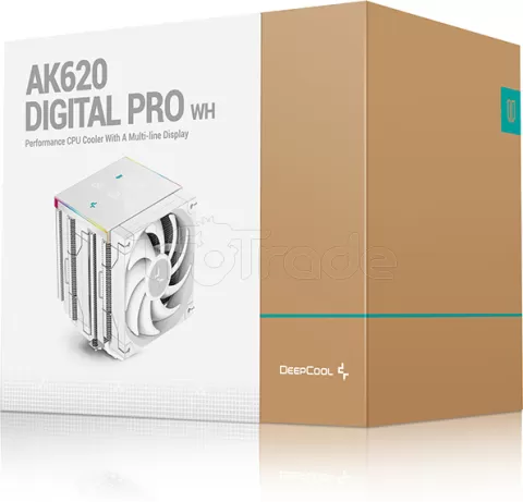 Photo de Ventilateur pour processeur DeepCool AK620 Digital Pro RGB (Blanc)
