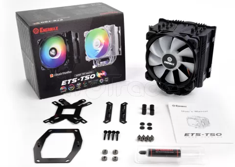 Photo de Ventilateur pour processeur Enermax ETS-T50 Axe RGB (Noir)