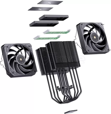 Photo de Ventilateur pour processeur Jonsbo HX6280 RGB (Noir)