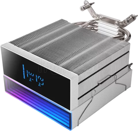 Photo de Ventilateur pour processeur Mars Gaming MCPU-LCD RGB (Blanc)