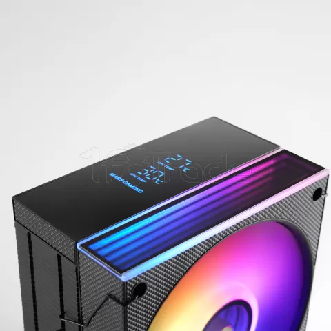 Photo de Ventilateur pour processeur Mars Gaming MCPU-LCD RGB (Noir)