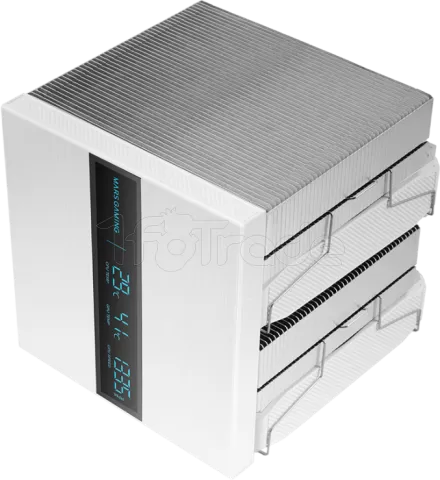 Photo de Ventilateur pour processeur Mars Gaming MCPU-LCDPro RGB (Blanc)