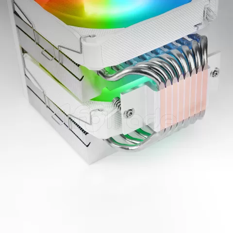 Photo de Ventilateur pour processeur Mars Gaming MCPU-LCDPro RGB (Blanc)