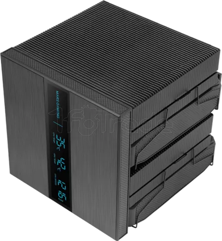 Photo de Ventilateur pour processeur Mars Gaming MCPU-LCDPro RGB (Noir)