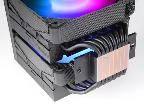 Photo de Ventilateur pour processeur Mars Gaming MCPU-LCDPro RGB (Noir)