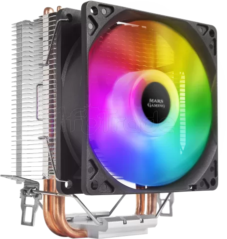 Photo de Ventilateur pour processeur Mars Gaming MCPUA RGB (Noir)