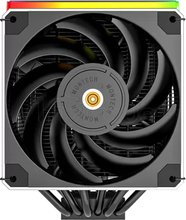 Photo de Ventilateur pour processeur Montech Metal DT24 Premium RGB (Noir)