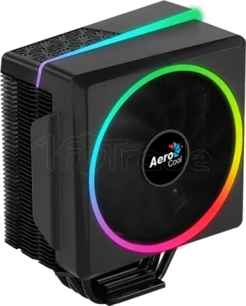 Photo de Ventilateur processeur AeroCool Cylon 4 PWM RGB (Noir)