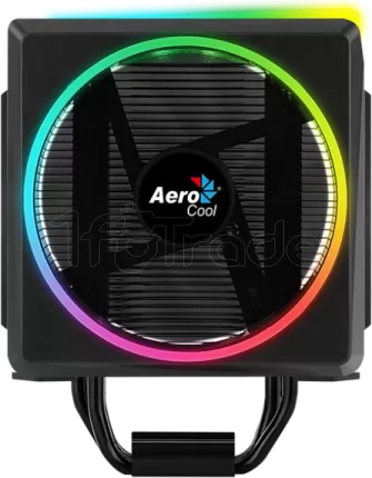 Photo de Ventilateur processeur AeroCool Cylon 4 PWM RGB (Noir)