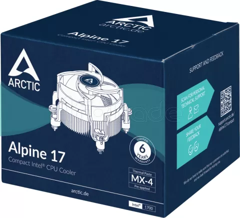 Photo de Ventilateur processeur Arctic Alpine 17 (Noir)