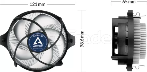 Photo de Ventilateur processeur Arctic Alpine 23 (Noir)