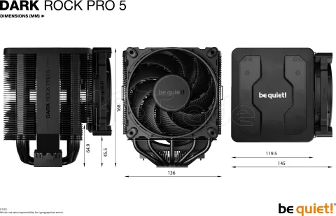 Photo de Ventilateur processeur Be Quiet Dark Rock Pro 5