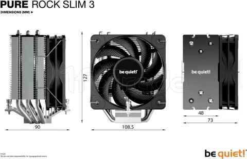 Photo de Ventilateur processeur be quiet! Pure Rock Slim 3