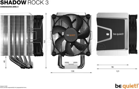 Photo de Ventilateur processeur Be Quiet Shadow Rock 3 (Blanc)