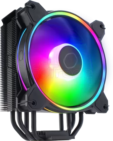 Photo de Ventilateur processeur Cooler Master Hyper 212 Halo Black RGB (Noir)