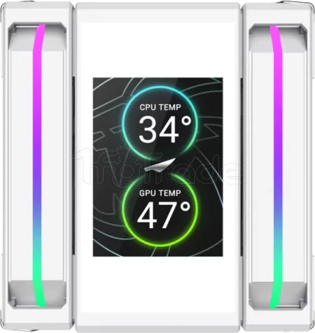 Photo de Ventilateur processeur Gamemax Sigma 620 LCD RGB (Blanc)