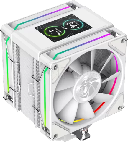 Photo de Ventilateur processeur Gamemax Sigma 620 LCD RGB (Blanc)