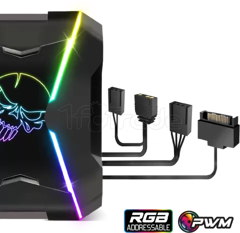 Photo de Ventilateur processeur Spirit of Gamer AirCooler Pro RGB (Noir)