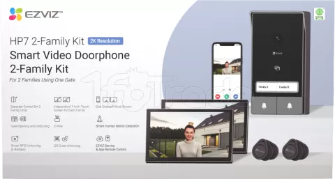 Photo de Visiophone connecté Ezviz Kit HP7 - Kit pour 2 familles