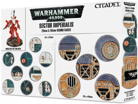 Sector Imperialis: socles ronds de 32mm