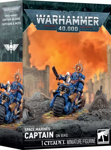 Photo de Warhammer 40k - Space Marine Capitaine a Moto