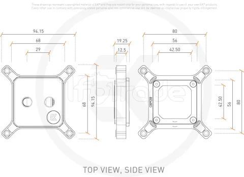 Photo de Waterblock CPU Ekwb EK-Quantum Magnitude Intel 20xx DRGB (Noir)