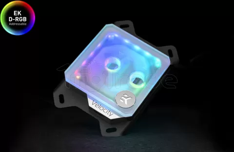 Photo de Waterblock CPU Ekwb EK-Quantum Velocity AMD RGB (Transparent Mat)