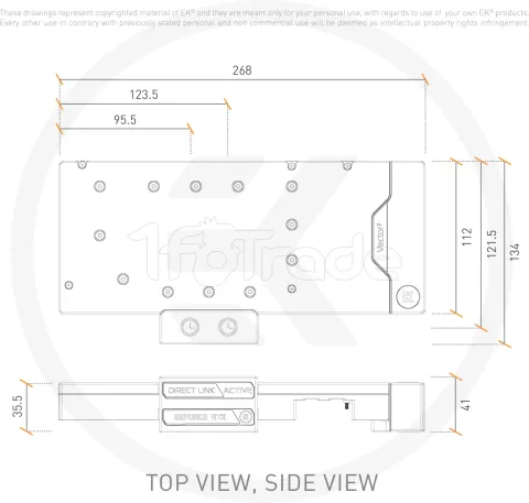 Photo de Waterblock GPU Ekwb EK-Quantum Vector² RE RTX 3080/90 ABP RGB (Noir)