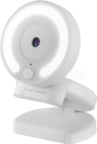 Photo de Webcam Mars Gaming MWPro Full HD rétroéclairé (Blanc)